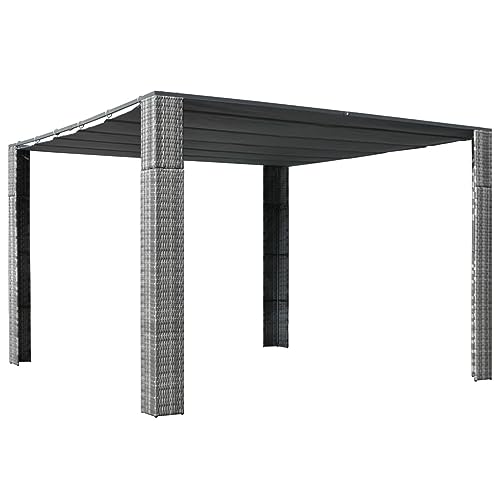 Somanki Pavillon mit Dach, Faltpavillon, Pergola, Partyzelt,...