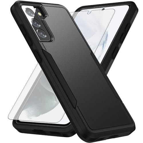 Coque Samsung S21 5G Asuwish antichoc double couche avec son verre trempé