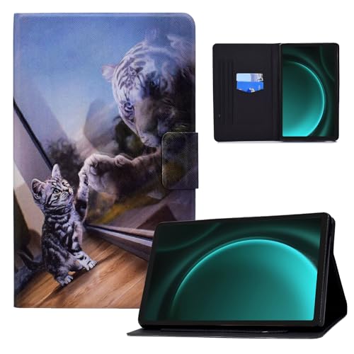 Auslbin Funda de Cuero PU para Samsung Galaxy Tab S9 FE/Tab S9 10.9' SM-X510 - Slim, Lightweight...