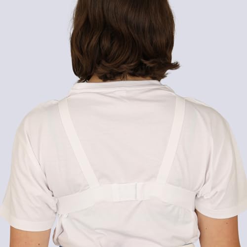 FEFOSAEP Fencing Chest Protector - Integral Women's Adjustable Plastic Breast Protector - Foil Epee Sabre (Small, White)