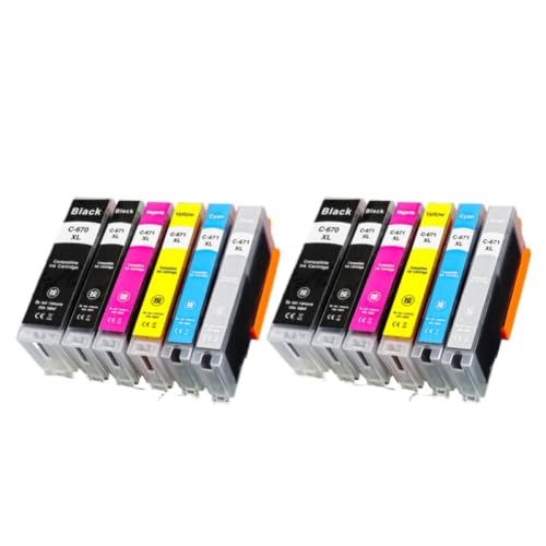 Cartouche d'encre PGI670 CLI671 pour remplacer vos réservoirs vides sur MG6660