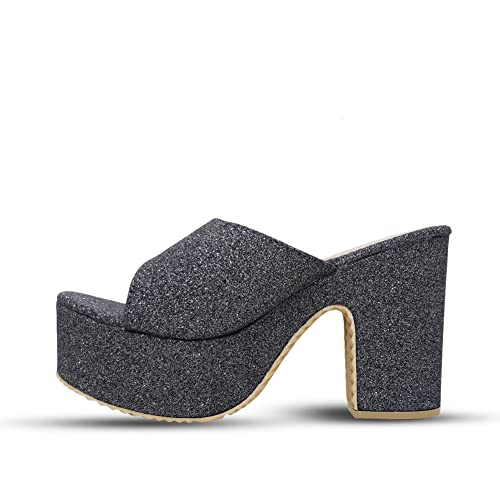 Image of Digni Sandal for Womens Chunky Heel Pump Sandals Party Wedding Strappy Sandals.