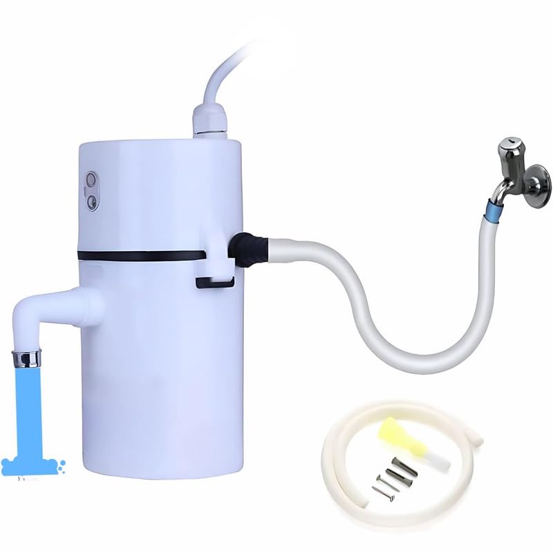 Elevea 𝟏𝟓-𝐘𝐞𝐚𝐫 𝐋𝐨𝐧𝐠-𝐋𝐢𝐟𝐞 𝐖𝐚𝐫𝐫𝐚𝐧𝐭𝐲 1L Instant Water Geyser Portable Mini Heater, Kitchen Bathroom Use, Shock Proof Body Auto Cut Off Fast Heating Geyser-image-45