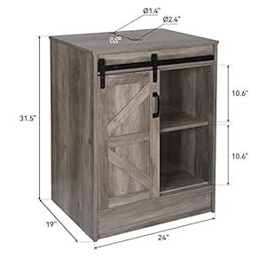 24barndoorbathroomvanityfarmhousestylestandingcabinetwithoutsink Urban Country Home Decor 24 barn door bathroom vanity farmhouse style standing cabinet without sink urban country home decor