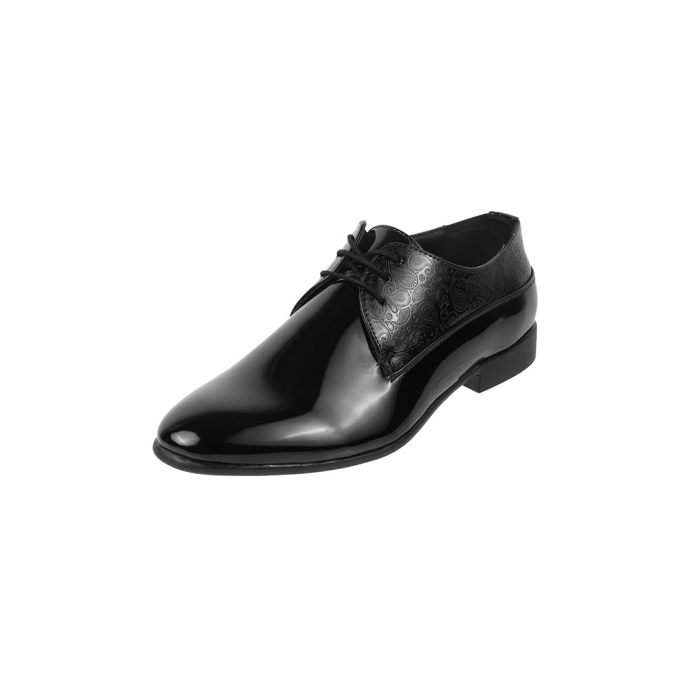 Men Patent Leather Formal Shoes-image-10