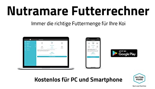 Nutramare Koi360 Tosai Swim 1,2 kg | Für kraftvolles Wachstum Kleiner Koi ab 12 cm, 2,5mm Pellets