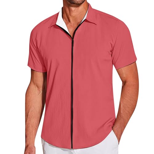 Chemise de plage respirante et élastique pour homme, vêtement d'été léger anti-transpiration