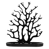 MALUGOGO Estante creativo de exhibición de joyas con forma de coral, material de polipropileno, gran capacidad, soporte de exhibición de apariencia artística para joyería y hogar