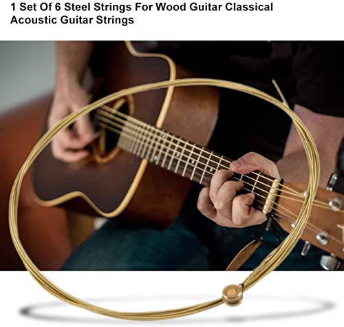 Super léger 1 Jeu de 6 Cordes en Acier pour Guitare en Bois Cordes de Guitare Acoustique pour Accessoires de Guitare… - Les Beatles, Paul McCartney, John Lennon, RIngo Starr, George Harrison Super léger 1 Jeu de 6 Cordes en Acier pour Guitare en Bois Cordes de Guitare Acoustique pour Accessoires de Guitare… – Image 6