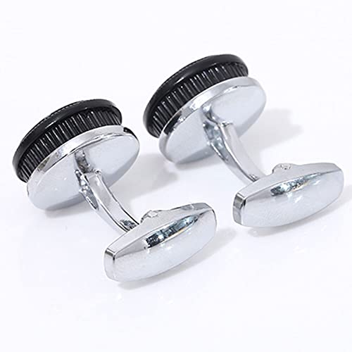 Image of S&W Wedding Cufflinks for Men Cuffs with Gift Box Business for Tuxedo Shirt