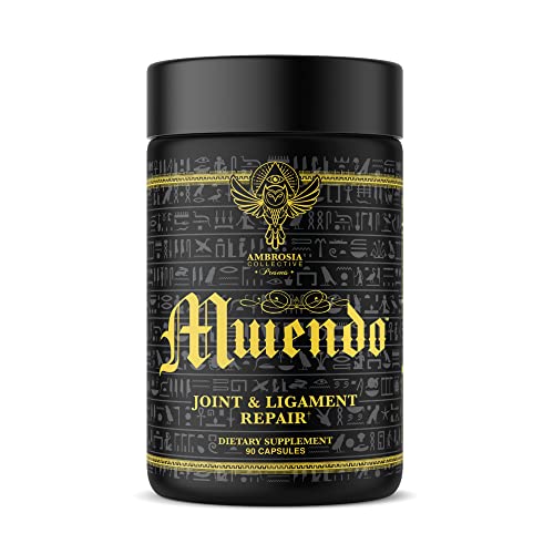 Ambrosia Mwendo - Joint & Ligament Repair | Strengthen Tendons & Increase Soft Tissue Extensibility | Decrease Inflammation, Muscle Soreness, & Recovery Time with BioCell Collagen | 90 Veggie Capsules 