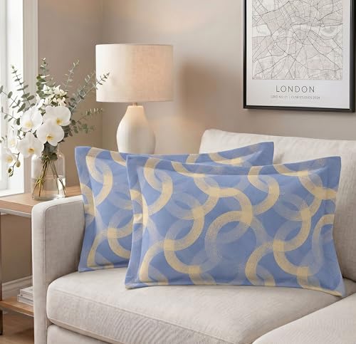 Image of VAS COLLECTIONS Cotton Pillow Cover Set of 2 (17x27 Inches) | Ultra Soft Breathable Pillow Cases for Bed | Skin Friendly, Fade Resistant & Comfortable Pillow Covers for Bedroom Decor (Beige)