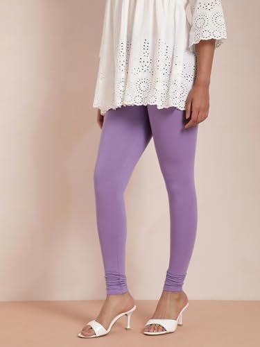 Image of TWIN BIRDS Tailored Cut and Classic Fit Super Stretchable Elastane Fabric Churidar Leggings for Women