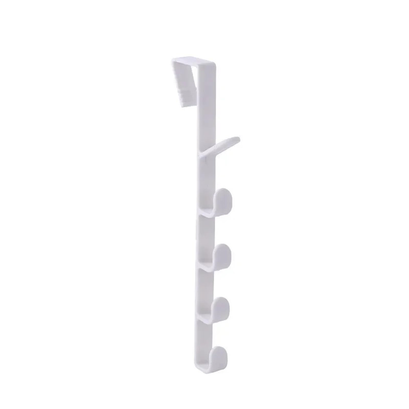 Zguouzantye 1Pcs-White Over The Door Plastic Hanger For Clothes Hats Bags