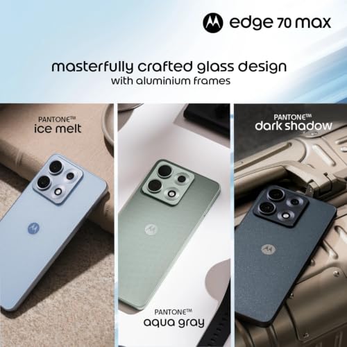 Image of Motorola Edge 70 Max 5G, Pantone Dark Shadow, 12GB RAM, 256GB Storage