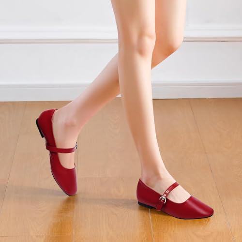 Image of Leopard Flats for Women Mesh Ballet Flats Mary Jane Animal Print Shoes Slip On Casual Breathable Ballerina Flats