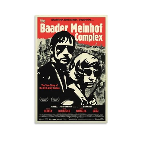 LKHJBYBI Der Baader Meinhof Komplex CoverFashion Poster Decorative Painting Canvas Wall Art Living Room Posters Bedroom PaintingLiving Room Illustration Poster08x12inch(20x30cm)