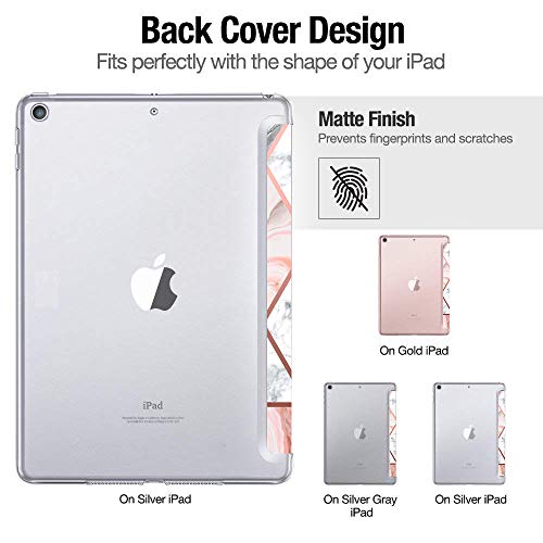 Image of DuraSafe Cases for iPad Pro 12.9 2nd Gen 2017 Cover A1670 MQDC2HN /A MQDD2HN /A MQDA2HN /A A1671 MP6H2HN /A MP6J2HN /A MP6G2HN /A MPL02HN /A MPL12HN /A MPKY2HN /A A1821 MQEF2HN /A MQED2HN /A - Marble Pink