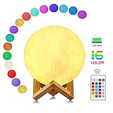 Luz de fútbol con control remoto y modelo de control toque. Y la DISTANCIA DE CONTROL REMOTO PUEDE ALCANZAR A 30 PIES. Use el control remoto para cambiar el color o también el brillo del color, muy conveniente para que elija el color perfecto