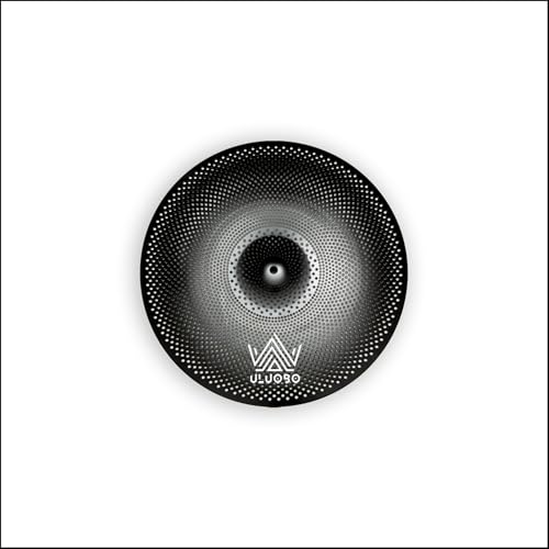 ULUOBO 10 inch Low Volume Splash Cymbal, Small Quiet Silent Cymbal for Pratice (Black)