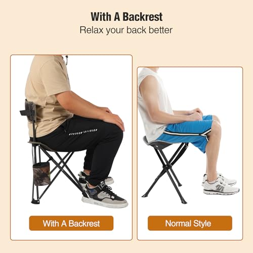 Image of REDCAMP Tripod Hunting Chair for Blinds, Folding Lightweight Portable Fishing Chair