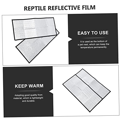Alfombrilla térmica reflectante para reptiles 2 piezas miniatura 4