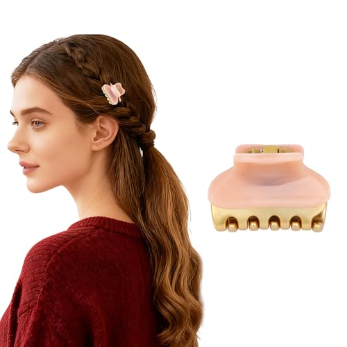 2026 Premium Durable Hair Claw Clip for Women, Original Italian Designed Strong Grip Hair Bang Clips for Thin Hair, No Slip Jaw Clips with Gift Box for Christmas Birthday Girls, 1.2