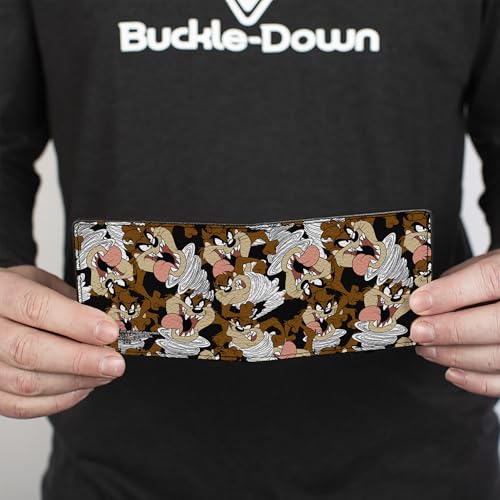 Buckle-Down Men's Buckle-down Pu Bifold - Looney Tunes , Multicolor, 4.0 x 3.5 US4