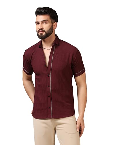 Image of TOPLOT Men's Regular Fit Casual Shirt