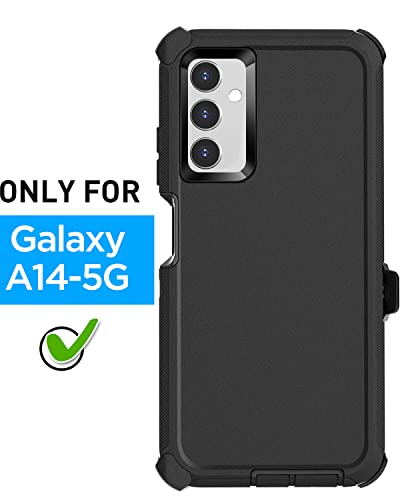 Aicase Belt Holster Case For Galaxy A14 Case(6.8"),Heavy Duty 3-Layer Rugged Phone Cover,Durable Military Grade Protection Shockproof/Drop Proof/Dust-Proof Protective For Samsung A14 5G 2023_6 #TOP1