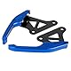 Universal D Aluminium Motorrad Passagier Rear G Handle Rail Kit Pil G Bar for Rear Rear G Bars for Pil Passenger Rear G Bars Handle Kit (Blue)