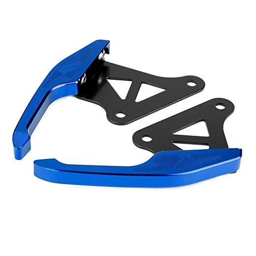EBTOOLS Barras de agarre traseras para pasajeros de motocicletas, Kit de manija de riel de asiento de pasajero universal para motocicleta(Azul)