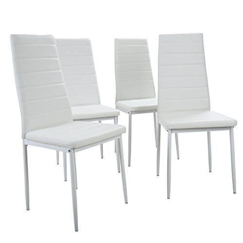 Open Modern White Dining Chairs | Panana