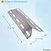BBQration Heat Plate Replacement Grill Parts for Charmglow 720-0234, 720-0289, Kirkland 720-0025, Nexgrill 720-0234, 720-0289, 5-Pack 17 5/16