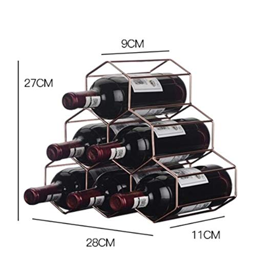 Soporte para 5 botellas de vino moderno de mesa miniatura 3