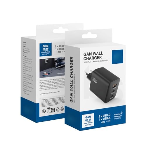 Cargador GaN 65W acce2s portátil para teletrabajo con ordenadores y móviles 6