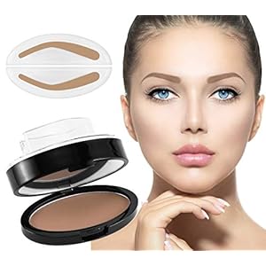 Boobeen Eyebrow Seal Stamp Powder – Waterproof 3 Seconds Eye Make Up Nature Coloring Kit – Creates Natural Looking Brows for Makeup Beginners