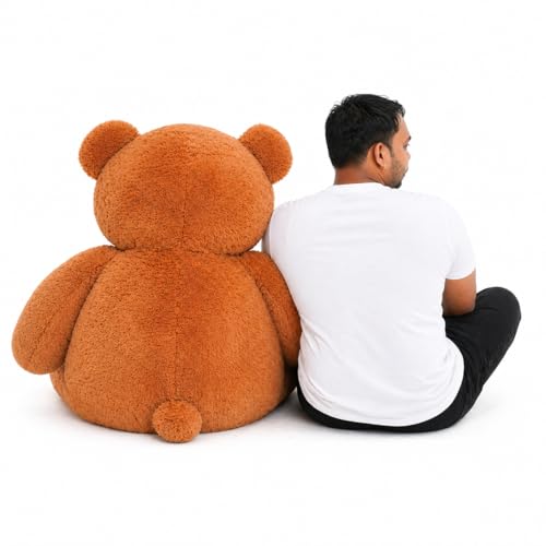 Image of Giant 7 Feet Brown Teddy Bear for Girls | Big Soft Plush Teddy Bear for Birthday, Valentine Gift, Anniversary | Large Size 210 CM Hugging Teddy Brown | Premium Cute Stuffed Soft Toy
