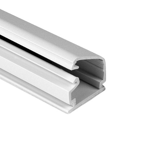 Hellermann Tyton TSR2W-8A 1-1/4" One Piece Surface Raceway, 8' Long, PVC, White, 160ft Length