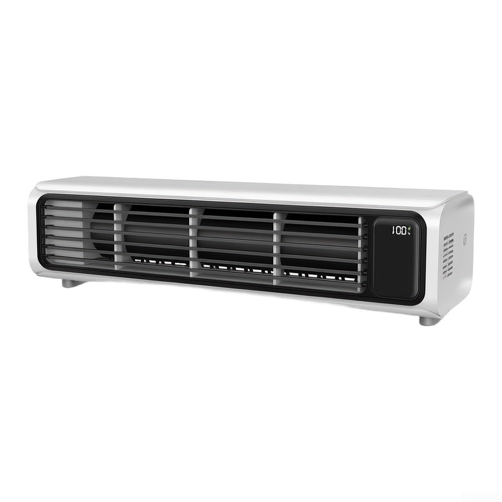 Ventilatore a torre portatile, 100 marce, flusso d'aria regolabile, USB, senza fili, da appendere alla parete, modalità di sonno silenzioso, per casa, cucina, campeggio, design compatto