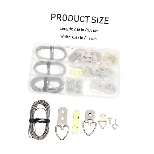 Image of Balacoo DIY Picture Wire Hanging Kit 102pcs Hardware Accessories Set Picture Hangers for Wall Decor