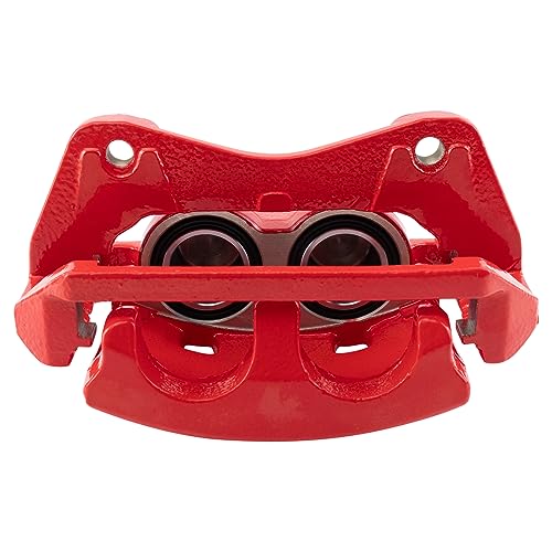 Image of TRQ Performance Front Driver and Passenger Side Brake Caliper Set Caliper Brackets Compatible with 2009-2015 Honda Pilot
