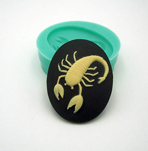 Findings Stop Brand Silicon Mold Zodiac Cameo Flexible for Crafts, Jewelry, Resin, Scrapbooking, Polymer Clay (Scorpio)