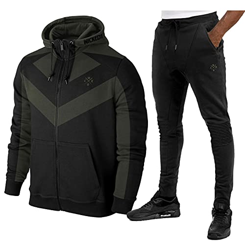 WICKED 1 X WICKED ONE W K D C Survêtement Akira Noir Kaki, 2XL