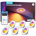 Govee Smart Retrofit Recessed Lighting 6 Inch, Wi-Fi Bluetooth Direct Connect RGBWW Retrofit Can Lights, 65 Scene Modes, Works with Alexa & Google Assistant, 1000 Lumens, 6 Pack