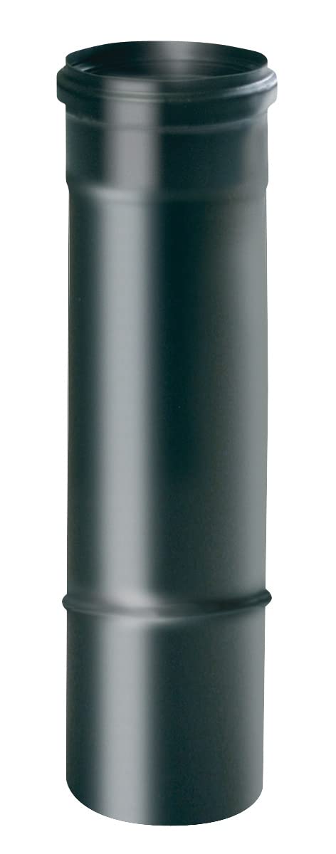 Canna Fumaria Kit Tubi Stufa a Pellet DN 80, Canale da Fumo con Elementi Componibili Rigidi in Acciaio al Ferritico, Nero Opaco, Spessore Minimo 8/10mm, Conforme Standard Marcatura CE | Brico Kit