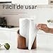 Imagen de Opdestn Porta Rollos De Papel De Madera para Encimera