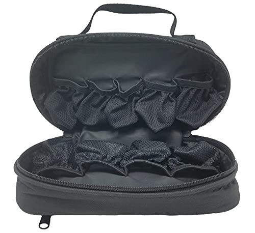 StarPlus2 Small Padded Modular Pill Bottle Organizer, Medicine Bag, Case, Carrier for Medications, Vitamins, and Medical Supplies - for Home Storage and Travel - Black (Without Lock) - Thumbnail 5