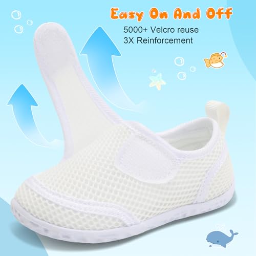Image of FEETCITY Toddler Water Shoes Boys Girls Swim Shoes Quick Dry Kids Aqua Socks Barefoot for Beach Swimming Pool
