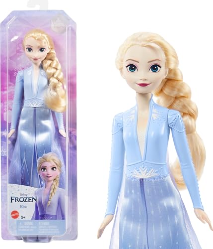 Mattel Disney Frozen 2 Elsa viajante boneca com visual de viagem, brinquedo + 3 anos (HLW48)